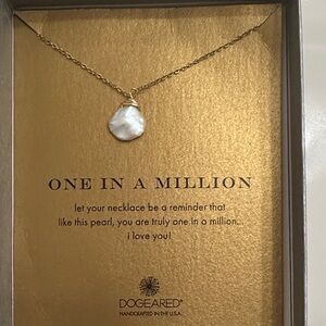 NWT Dogeared One in a Million Keshi Pearl Necklace
